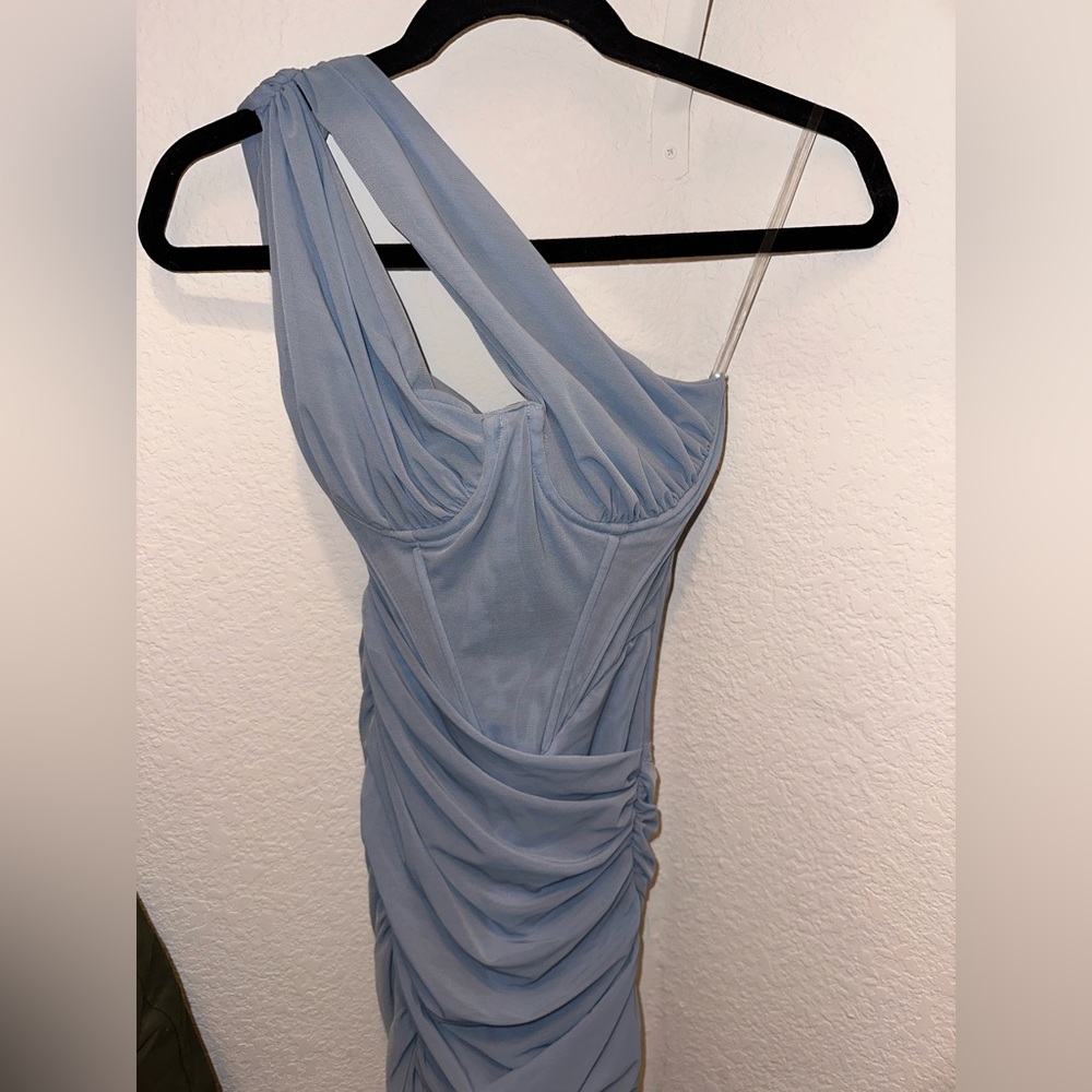 Light Blue House Of Cb Corset Mini Dress Gem